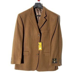 NWT GB Baroni Uomo Sport Coat Size 44 R Tabacco